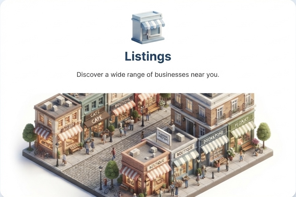 Listings — Discover a wide range of businesses near you.